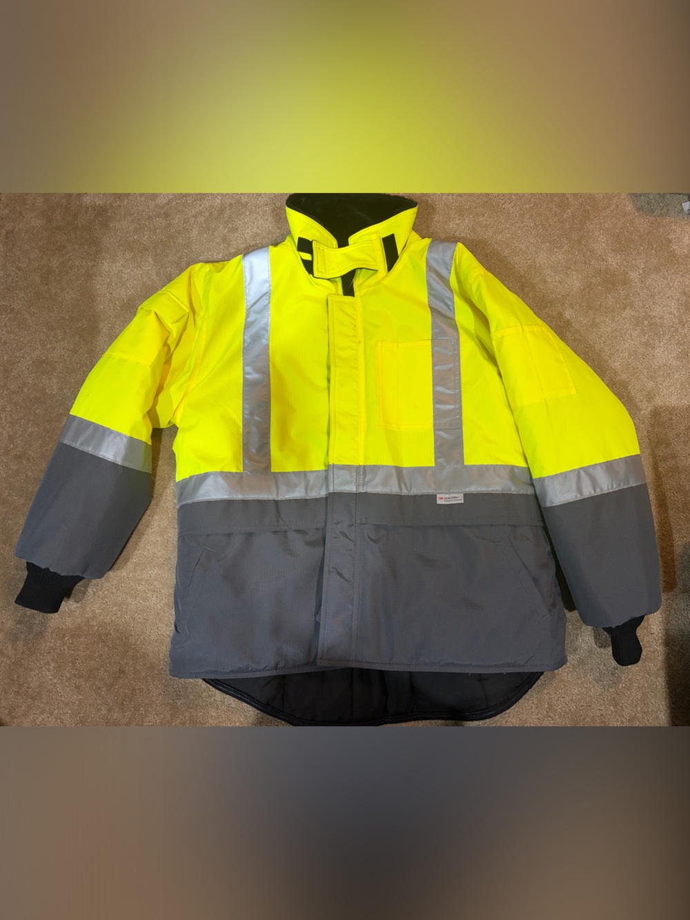 RefrigiWear High Vis Insulated Softshell Jacket with Reflective Tape 3XL